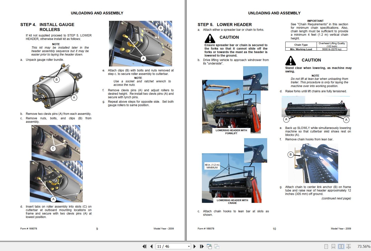 Macdon Windrower A30 S A30 D A40 D Unloading & Assembly Instructions (2)
