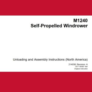 Macdon Windrower M1240 Unloading & Assembly Instructions 214056 Revision A (1)