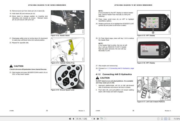 Macdon Windrower M1240 Unloading & Assembly Instructions 214056 Revision A (2)