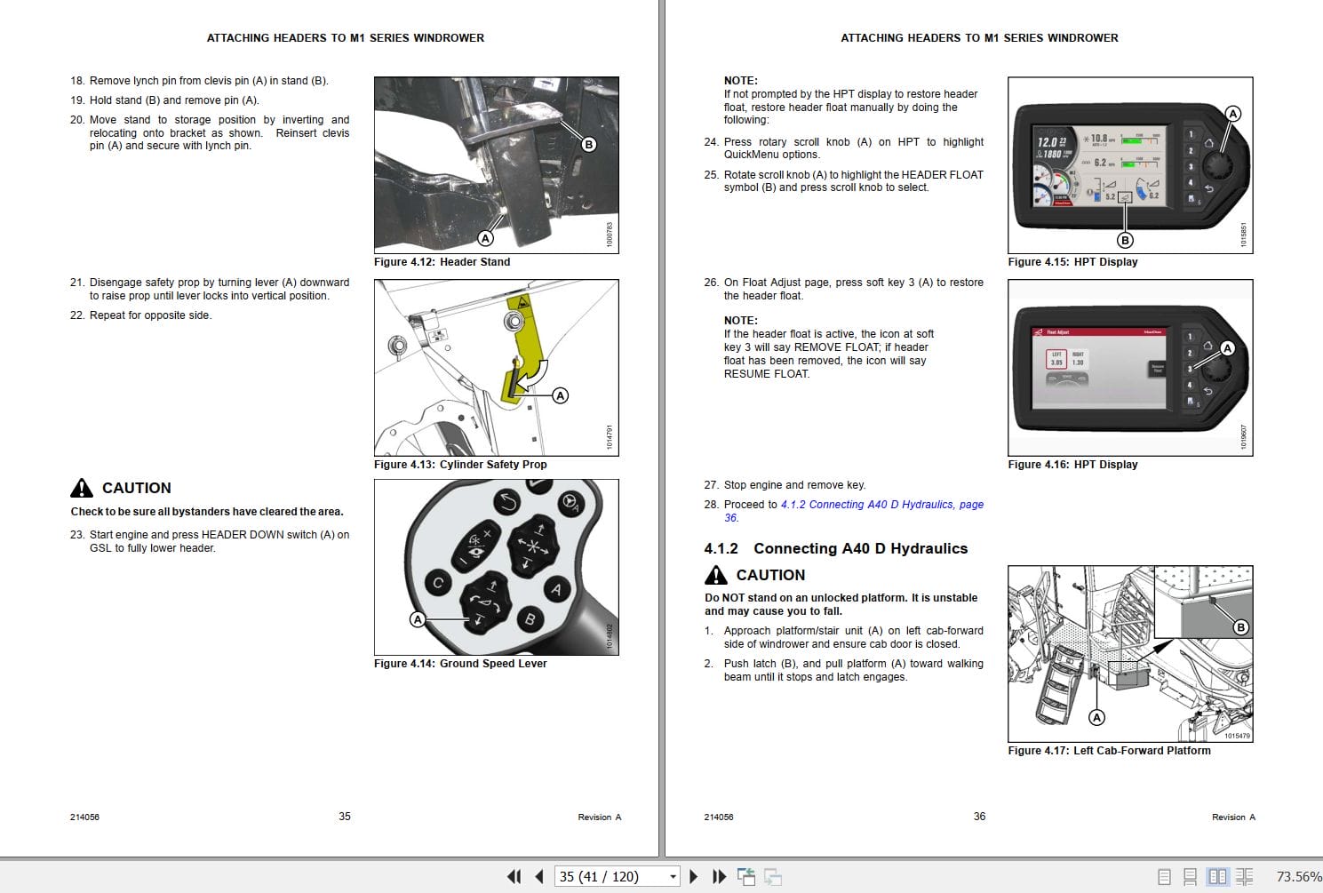 Macdon Windrower M1240 Unloading & Assembly Instructions 214056 Revision A (2)