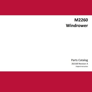 Macdon Windrower M2260 Parts Catalog 262169 Revision A (1)