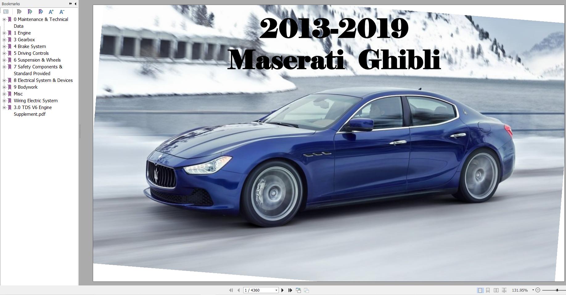 Maserati Ghibli (M157) 2013 2019 Workshop Manual (1)