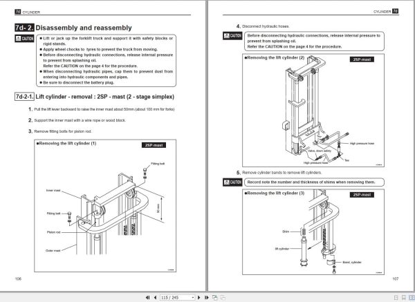Mitsubishi Forklift FB10 18CA to FB30CA Service Manual (3)