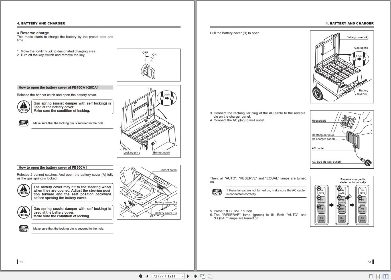 Mitsubishi Forklift FB10HCA1 to FB25HCA1J Operation Maintenance Manual (2)