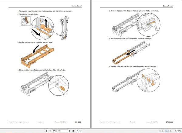 Mitsubishi Forklift FB14N2T FB20N2(T) Service Operation Manual 04.2024 (3)