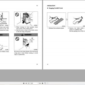 Mitsubishi Forklift FB16N FB18N FB20CN Operation Maintenance Manual 99750 56100 (2)