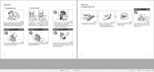Mitsubishi Forklift FB16N FB18N FB20CN Operation Maintenance Manual 99750 56100 (2)