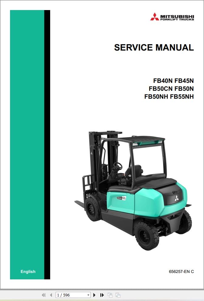 Mitsubishi Forklift FB40N FB45N FB50CN FB50N FB50NH FB55NH Service Operation Manual (2)
