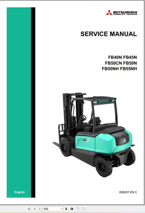 Mitsubishi Forklift FB40N FB55NH Operation and Service Manual 04.2024 (2)