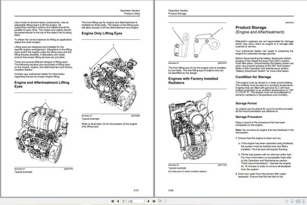 Mitsubishi Forklift FD100N2 to FD160AN2 Engine Service Manual (2)