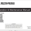 Mitsubishi Forklift FD100NL 160SNL Service Operation Manual 04.2023 (3)