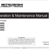 Mitsubishi Forklift FD160NE FD180NE FD200NE FD230NE Service Operation Manual (2)