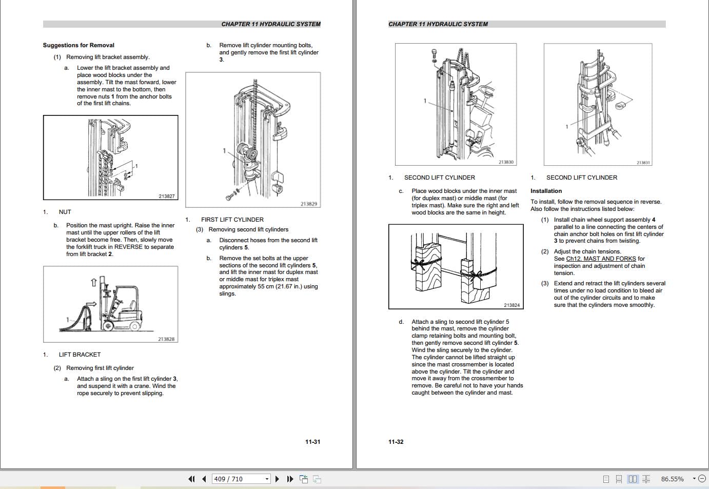 Mitsubishi Forklift FD20NM FD35AN Service Operation Manual 04.2024 (2)