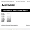 Mitsubishi Forklift FD40K FD50K FG40K FG50K Service Operation Manual (1)
