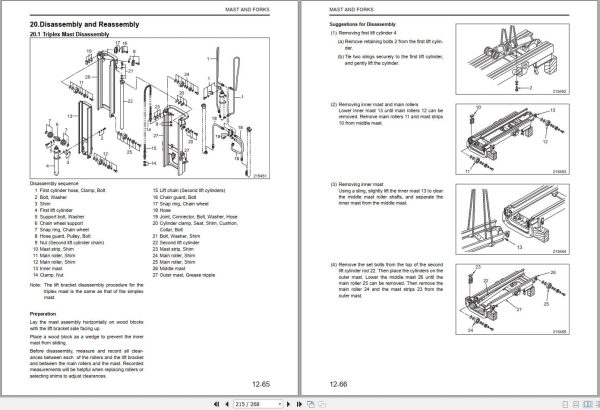 Mitsubishi Forklift FD40N FD55N Service Operation Manual 02.2024 (2)