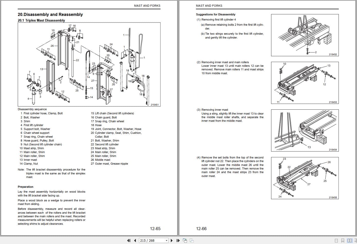 Mitsubishi Forklift FD40N FD55N Service Operation Manual 02.2024 (2)