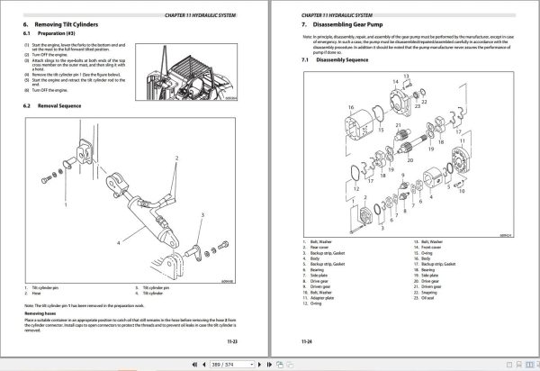 Mitsubishi Forklift FD60n Service Operation Manual (3)