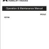 Mitsubishi Forklift FD70N Service Operation Manual (3)