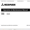 Mitsubishi Forklift FD80N FD90N Service Operation Manual (1)