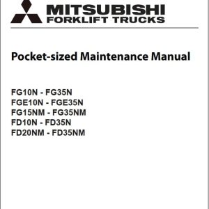 Mitsubishi Forklift FG15NM FG18NM FG20CNM FG25NM FG30NM FG35NM Maintenance Manual (1)