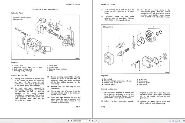 Mitsubishi Forklift FG35A Service Operation Manual (3)