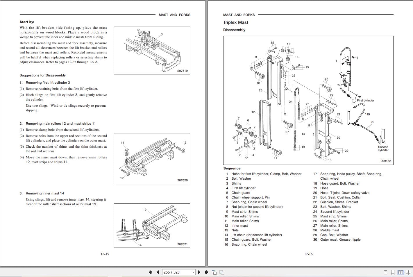 Mitsubishi Forklift FGC15K to FGC30K Service Operation Manual 03.2024 (2)