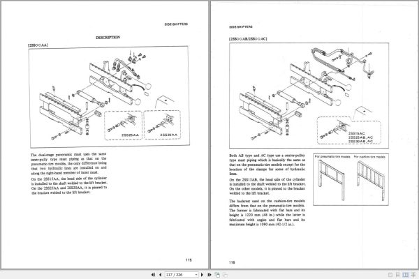 Mitsubishi Forklift FGC30 Service Operation Manual 04.2024 (2)