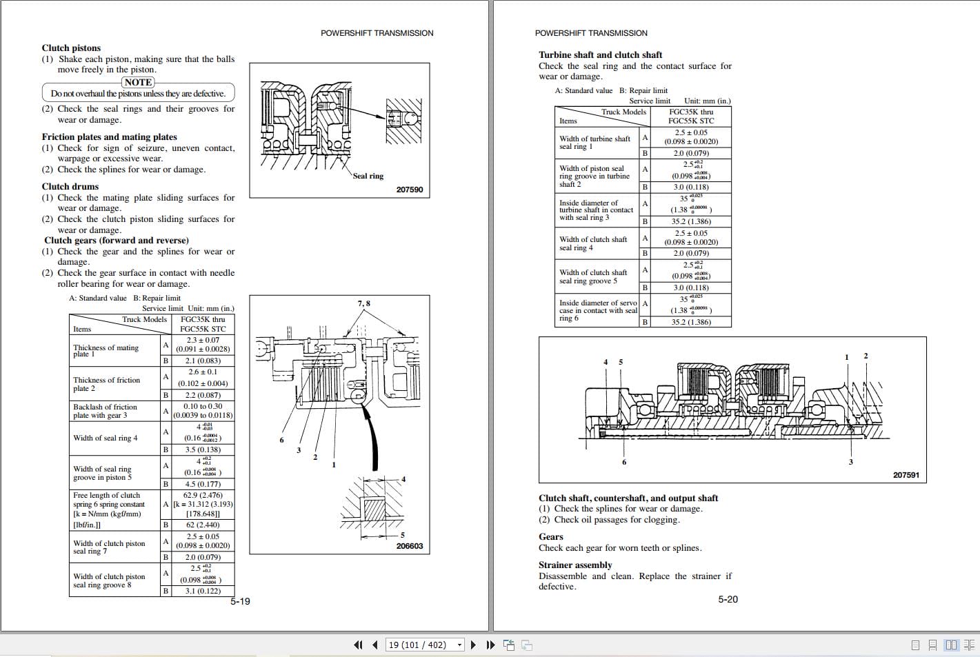 Mitsubishi Forklift FGC45K C Service Operation Manual 12.2022 (2)