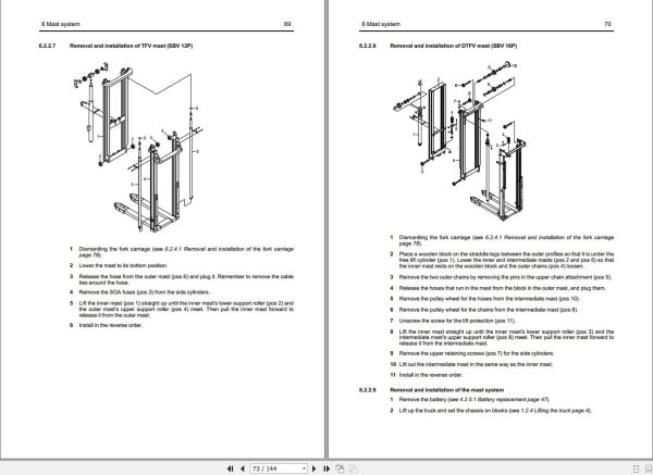 Mitsubishi Forklift PBV20PD Service Operation Maintenance Manual 12.2023 (3)