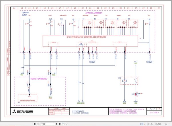 Mitsubishi Forklift RB14N2L RB16N2L Diagrams and Service Manual (2)
