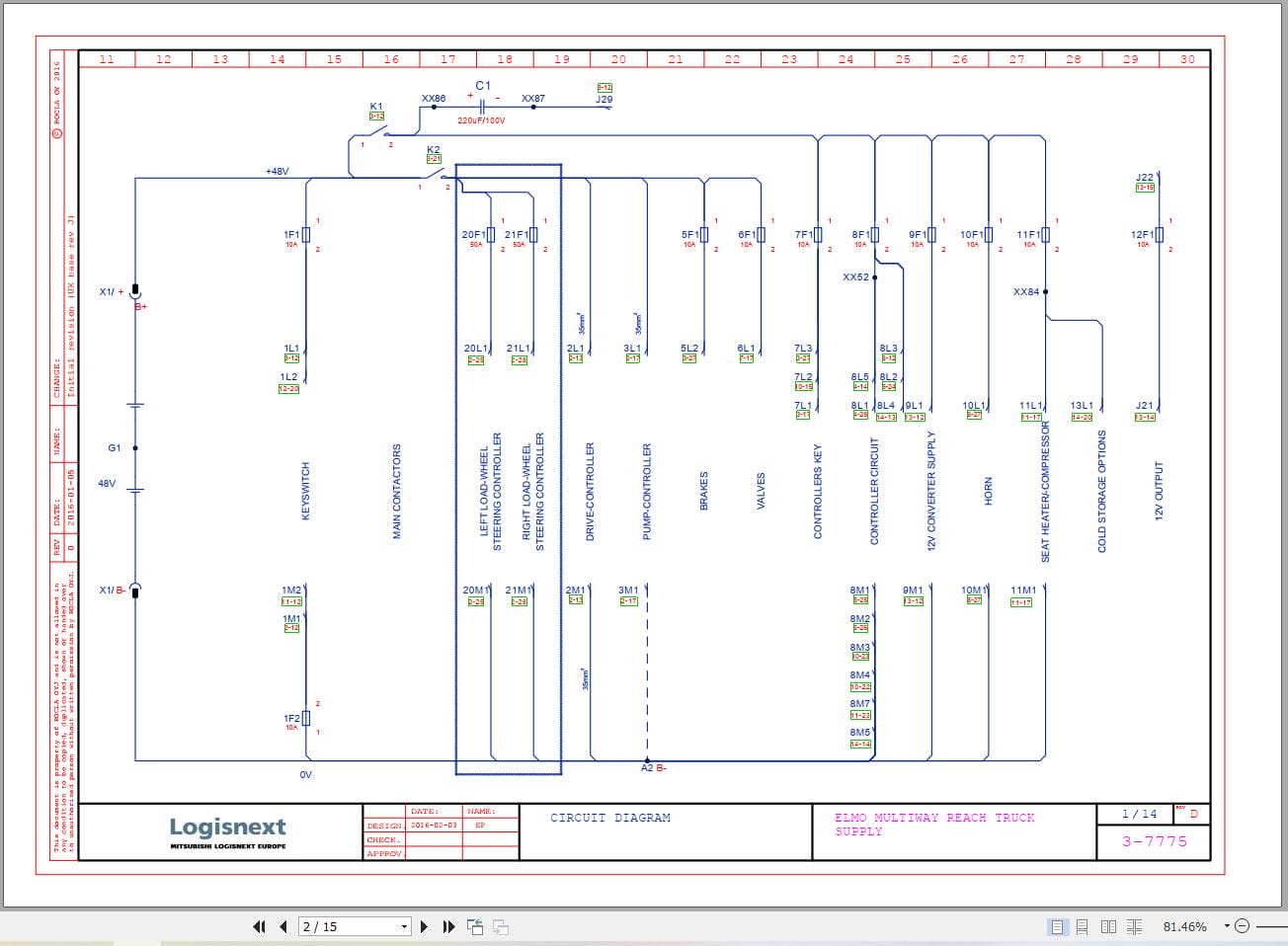Mitsubishi Forklift RBM20N2 Diagrams and Service Manual (2)
