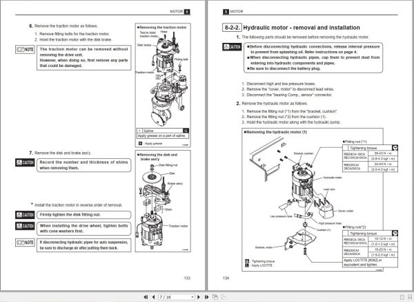 Mitsubishi Forklift RBS10CA RBS10 13W(L)CA Service Manual (2)