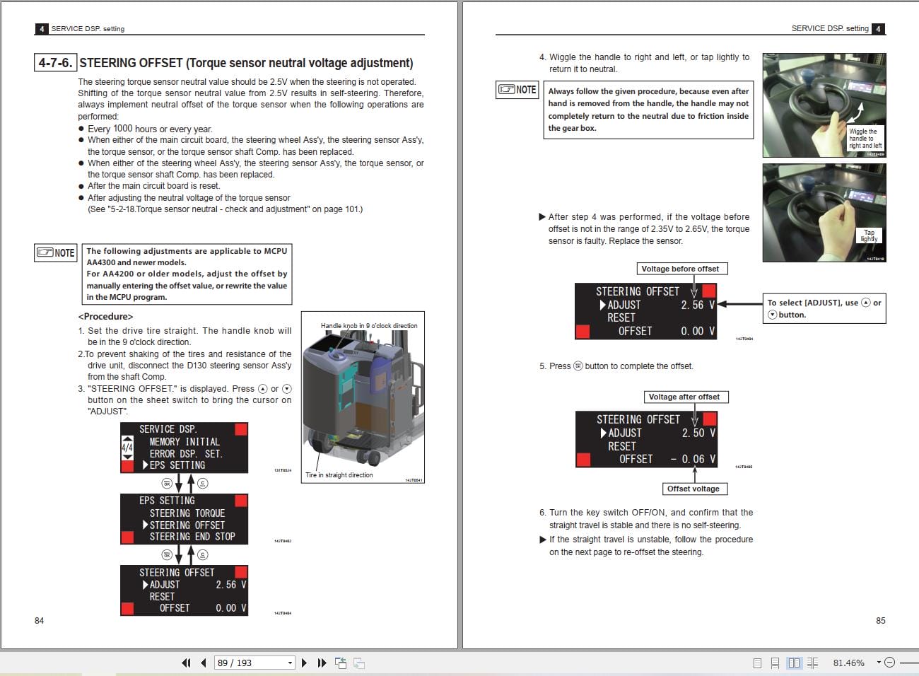 Mitsubishi Forklift RBS15CB RBS12CB RBS16CB Service Operation Manual (2)
