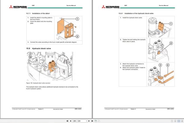 Mitsubishi Forklift SBP10N2 SBP16NSR Service Operation Manual 03.2022 (3)