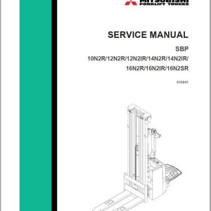 Mitsubishi Forklift SBP10N2R to SBP16N2SR Service Manual (1)
