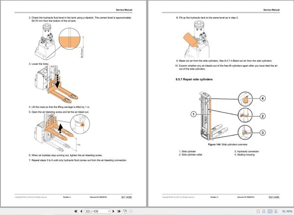 Mitsubishi Forklift SBP10N3 SBP16N3(I)(S)(R) Service Operation Manual 03.2023 (3)