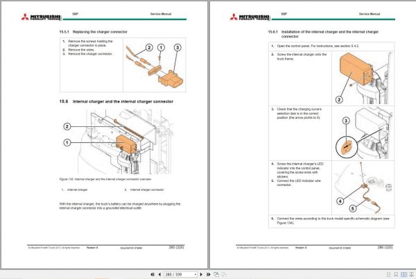 Mitsubishi Forklift SBP14N2I SBP16N2I SBP16N2S Diagrams and Service Manual (2)