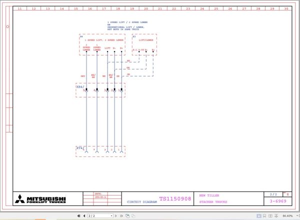 Mitsubishi Forklift SBP14N2I SBP16N2I SBP16N2S Diagrams and Service Manual (3)