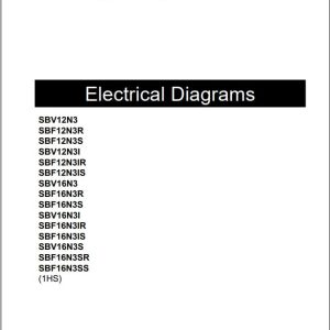 Mitsubishi Forklift SBV12N3 to SBF16N3SS Wiring Diagrams (1)