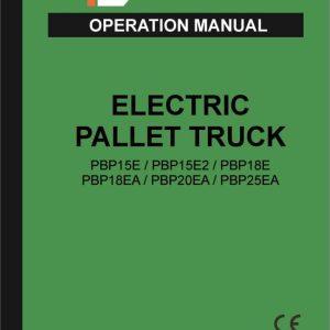 Mlift Forklift PBP18E Operation Manual (1)