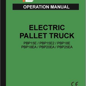 Mlift Forklift PBP20EA PBP25EA Operation Manual (1)