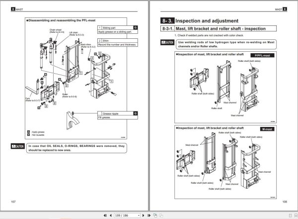 Nichiyu Forklift FB35P FB40P0 FB45PN   70 Series Parts Operation Workshop Manual (4)