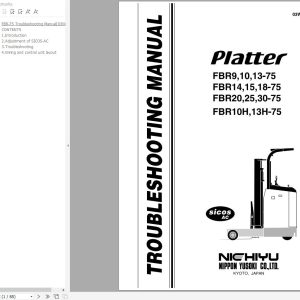 Nichiyu Forklift FBR15 FBRW15 75 Series Operators Parts Troubleshooting Manual (1)
