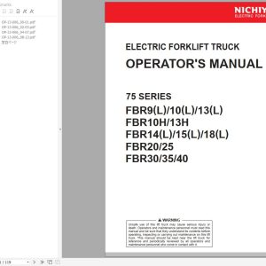 Nichiyu Forklift FBR9 40 75 Series Operators Manual (1)
