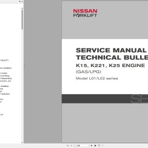 Nissan Engine K15 K21 K25 Service Manual And Technical Bulletin SM03E LOKG0 (1)