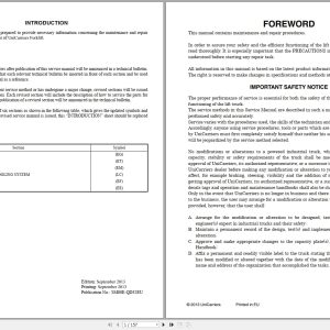 Nissan Engine QD32 For 1F1 1F2 1D1 1D2 Series Service Manual SM08E QD32EU (1)