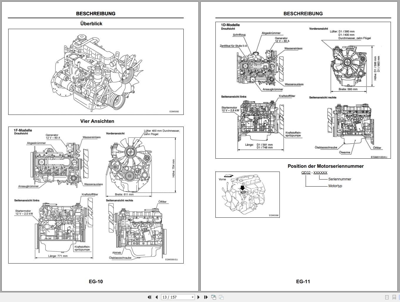 Nissan Engine QD32 For 1F1 1F2 1D1 1D2 Series Service Manual SM08E QD32EU DE (2)