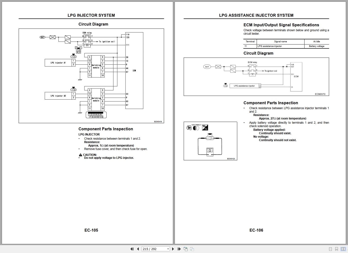 Nissan Engine TB45 For UniCarriers Forklift Service Bulletin Electrical Schematic (3)
