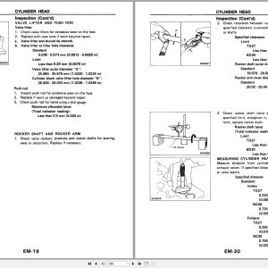 Nissan Engine Td27 Bd30 For J01 J02 Series Service Manual Sm3E J12Eg0 (2)