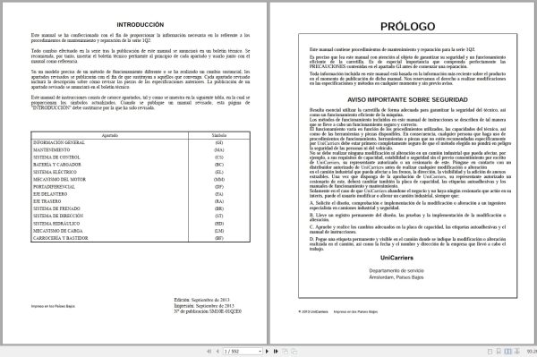 Nissan Forklift 1Q2 Series Service Manual SM10E 01Q2E0 ES (1) Nissan Forklift 1Q2 Series Service Manual Sm10E 01Q2E0 Es (1)